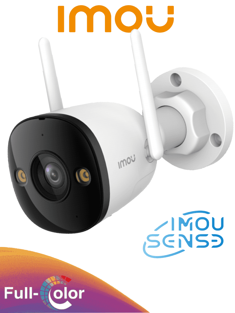 IMOU Bullet 3 3MP (IPC-S3EN-3M0WE) - Cámara IP Bullet WiFi de 3MP, Full Color, con IMOU Sense, visión nocturna inteligente, audio bidireccional, disuasión activa, 108° de visión, IR 30m, H.265, IP67 y ranura MicroSD. #MICROSD #MCI2 #IMMC