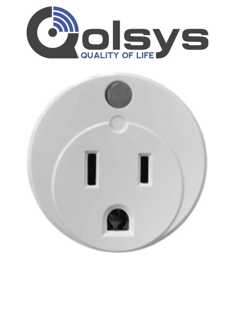 QOLSYS IQSMARTPLUG - Plug Inteligente Z-Wave Ultra Compacto con Medidor de Energía compatible con Paneles Qolsys  (Alarm.com)