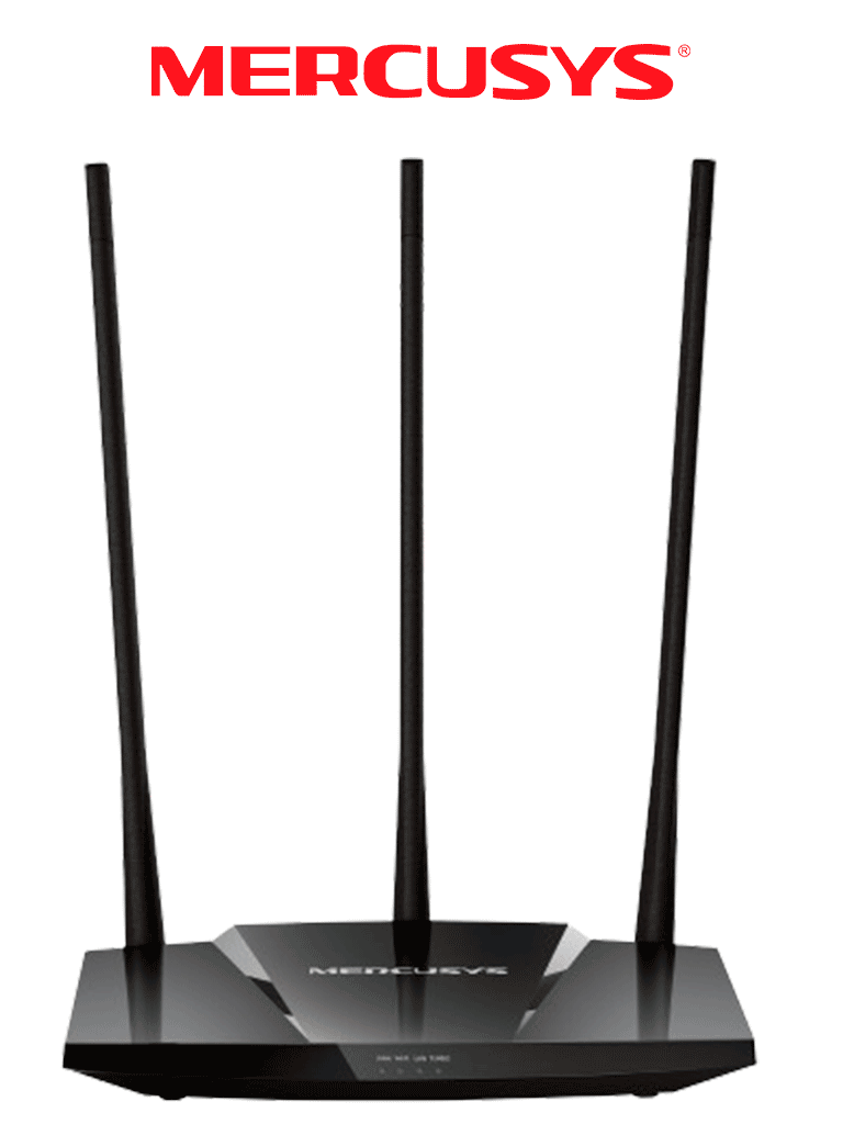 MERCUSYS MW330HP -  Router inalámbrico N de alta potencia, velocidad de 300 Mbps en 2.4 GHz, con 1 puerto WAN Fast Ethernet y 3 puertos LAN Fast Ethernet. Ofrece cobertura ampliada de WiFi con 3 antenas de 7 dBi y función de control parental. #O3