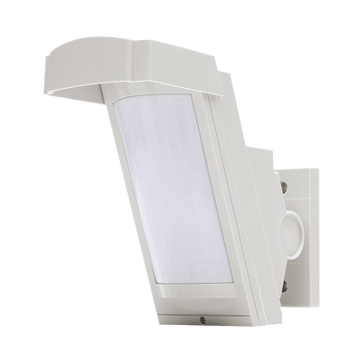 Detector de Movimiento con Anti-enmascaramiento / 100% Exterior /  Cableado / Hasta 12 metros a 85° de cobertura/ Instalación a 3 metros / Compatible con cualquier panel de alarma