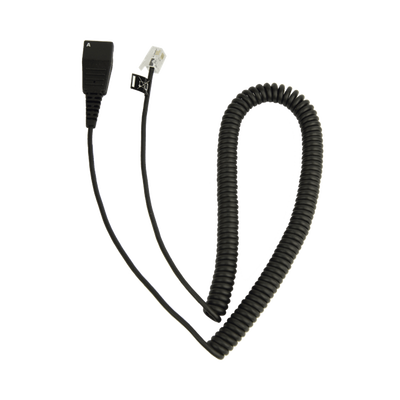 Jabra Cord - Cable enroscado con conexión QD a modular RJ para teléfonos IP de CISCO (8800-01-37) 