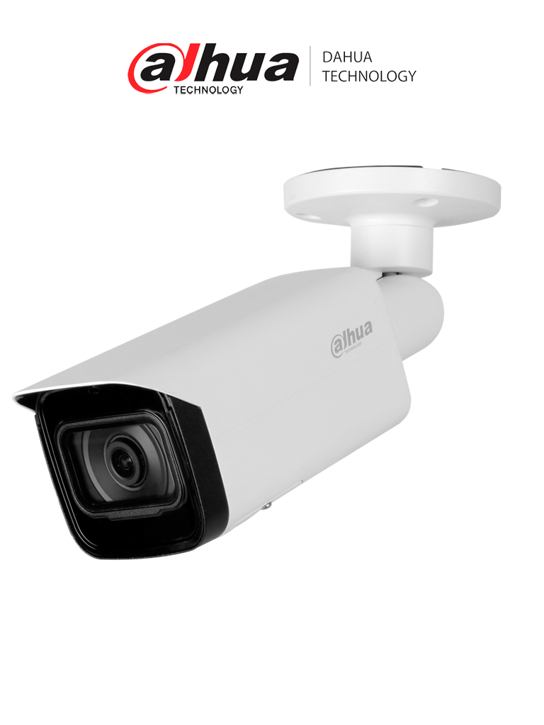 DAHUA DH-IPC-HFW5241TP-SE-0360B-S3 Cámara IP Bullet Resolución de 2 MP/ H.265/ IR 80 Mts/ Detección de Rostros/ Protección Perimetral/ Ranura para MicroSD/ IP67/ IK10/ ePoE/SMD 3.0. 