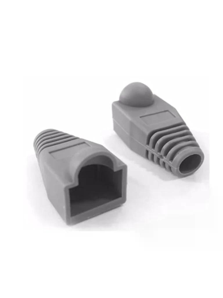 SBE TECH SBE-CAP-828-GY Bota para conector plug RJ45 CAT 5e / Color Gris / Paquete 50 piezas 