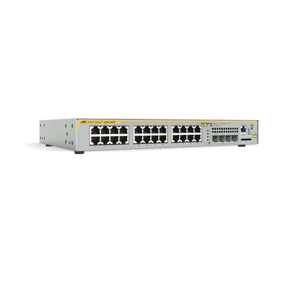 Switch Administrable Capa 3, 24 puertos 10/100/1000 Mbps + 4 puertos SFP Gigabit