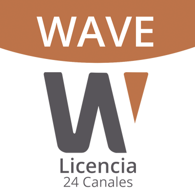 Licencia de 24 Canales de Grabación Wisenet Wave Profesional 