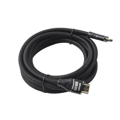 Cable HDMI Ultra-Resistente Redondo de 3m ( 9.8 ft ) Optimizado para Resolución 4K ULTRA HD 