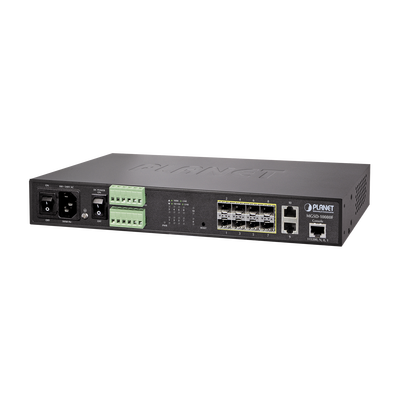 Switch Administrable L2, 8 puertos 100/1000X SFP, 2 puertos 10/100/1000T