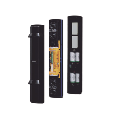Barrera fotoeléctrica de 100 metros 4 rayos  1 canal / Alimentación por baterías (INCLUIDAS)