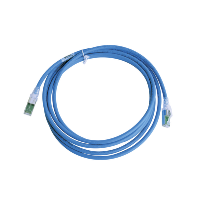 Patch Cord Z-MAX Cat6A S/FTP, CM/LS0H, 50ft, Color Azul