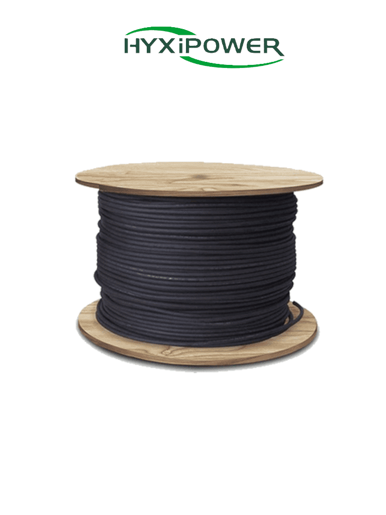 HYX  H1Z2Z2-KB6 - Cable Fotovoltaico Color Negro 6mm2 / 10AWG / Cubierta libre de halógenos / Venta por Metro #SOLAR