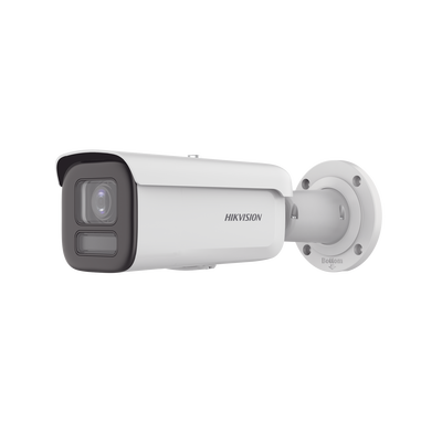 [Dual Light + ColorVu] Bala IP 4 Megapixel / Lente 2.8 - 12 mm /60 mts IR + 60 mts Luz Blanca / WDR 130 dB / Exterior IP67 / Captura Facial / Videoanaliticos (Filtro de Falsas Alarmas) / MicroSD / ACUSEARCH