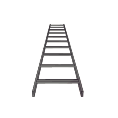 (CHET1X12EPK) ESCALERA TUBULAR 1.5 DE PERALTE X 12 ANCHO X 3m LARGO PINT EPOX COLOR NEGRO, INCLUYE COPLE y TORNILLERIa