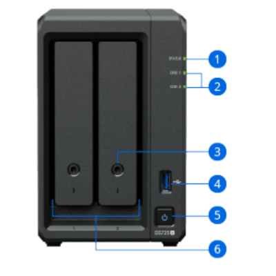 Servidor NAS de 2 Bahías (Expandible a 7 Bahías) / Hasta 126 TB / Servicio Nube Gratis (P2P) / Administración Remota y Respaldo Programado