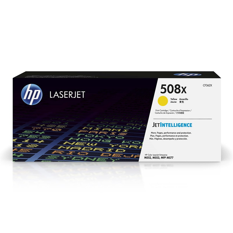 TONER HP 508X AMARILLO ALTO RENDIMIENTO LASERJET CF362X