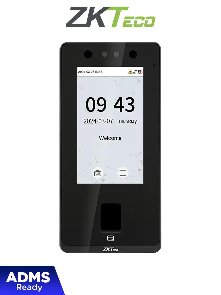ZKTECO SenseFace 4A - Control de acceso y asistencia facial para 6,000 rostros / 8,000 huellas / 8,000 tarjetas ID 125kHz / TCOP/IP #NEW