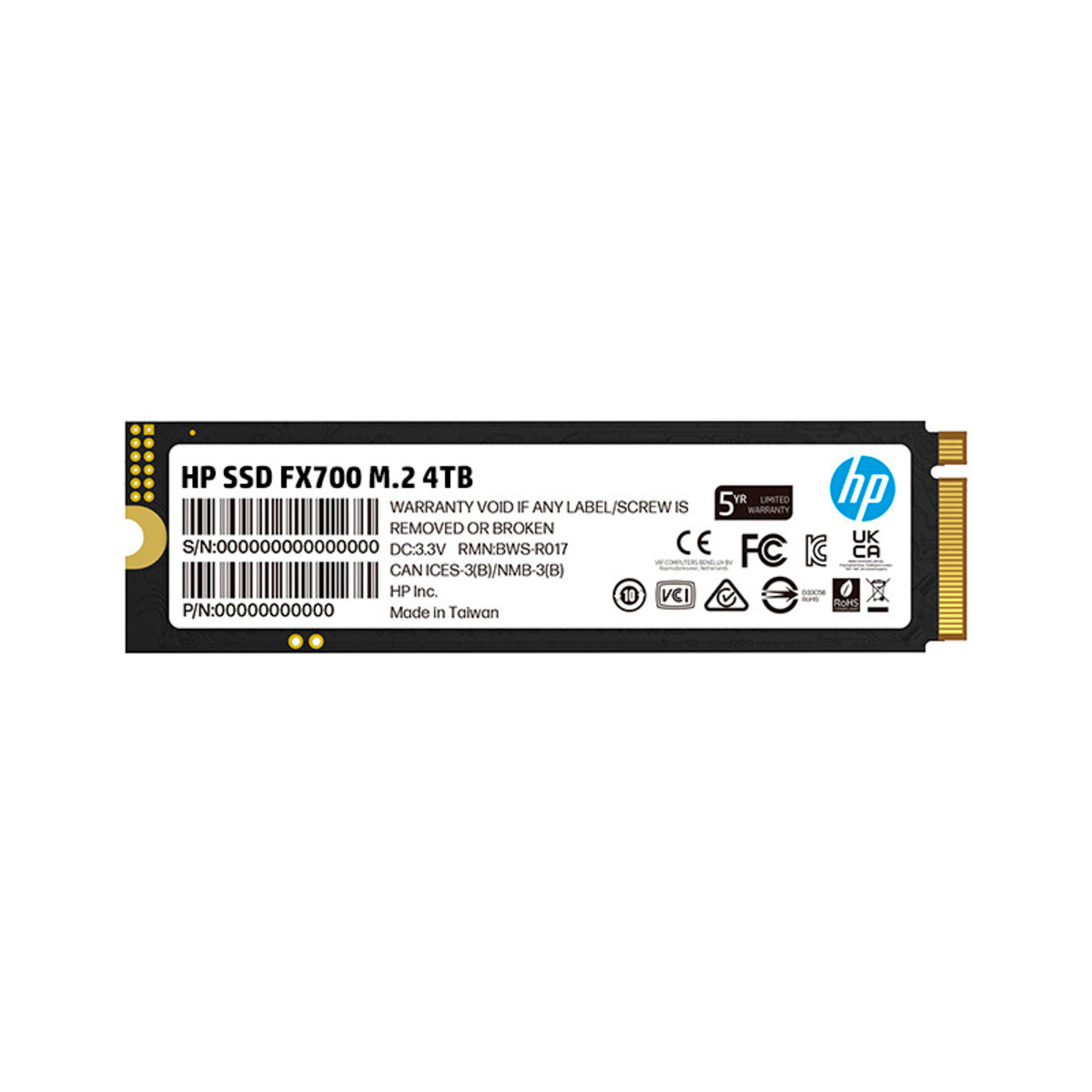 UNIDAD SSD M.2 HP FX700 4TB PCIE 7200/6200 (8U2N7AA)