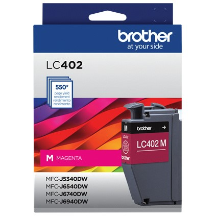CARTUCHO BROTHER LC402MS MAGENTA 550 PAG PARA MFCJ6940DW LC402MS