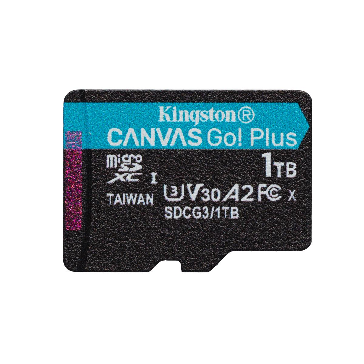 MEMORIA KINGSTON MICRO SDXC CANVAS GO PLUS 170R A2 U3 V30 (SDCG3/1TB)