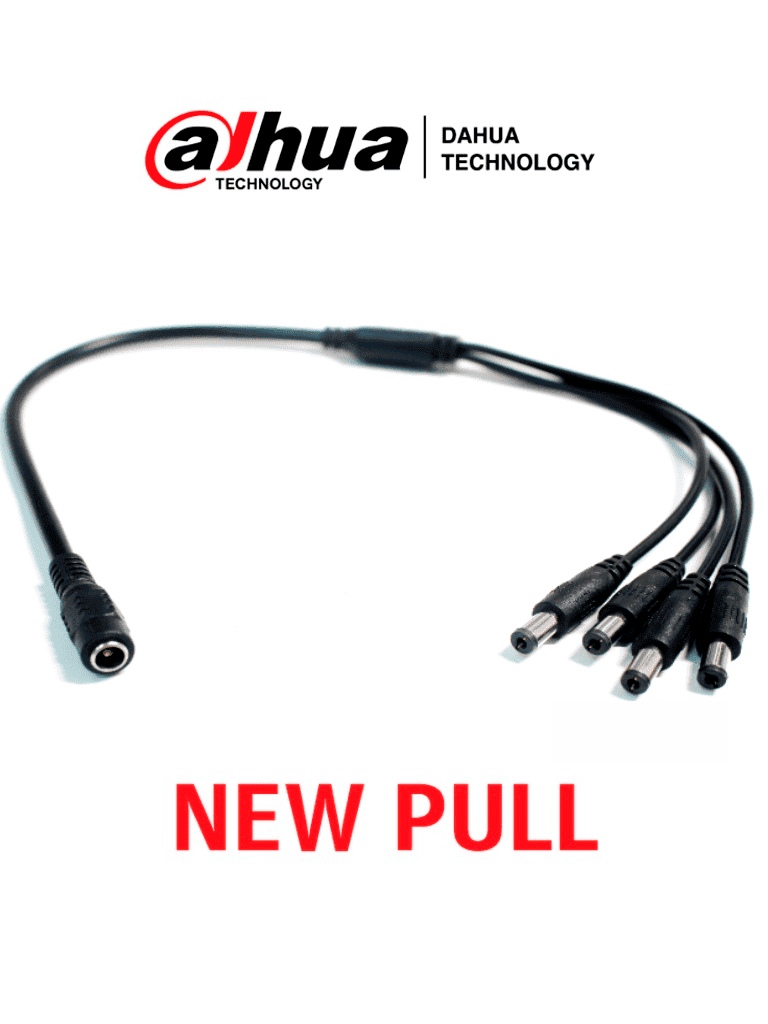 DAHUA PULPOKIT - Divisor de Energía para Camaras / 1 Entrada Hembra/ 4 Salidas Macho/ New Pull (Nuevo sin Caja) 