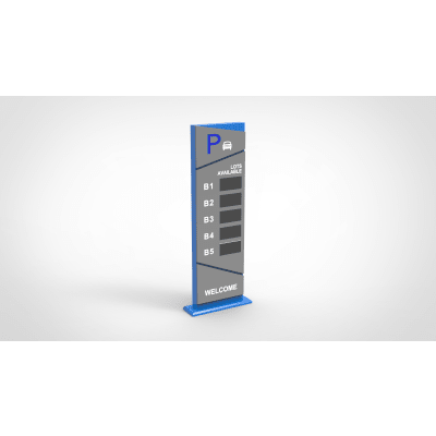 Panel de Información de Estacionamiento/ Pantalla LED 1R1G Dual-color / Comunicación RS-232, RS-485, RJ45 / Exterior / Guía de Estacionamiento en Tiempo Real