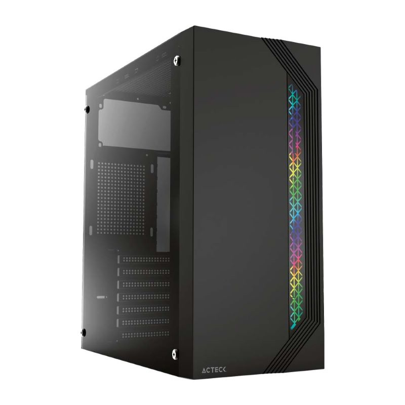 GABINETE ACTECK VIKEN GM434 M-ATX 500W CRISTAL NEGRO AC-935692