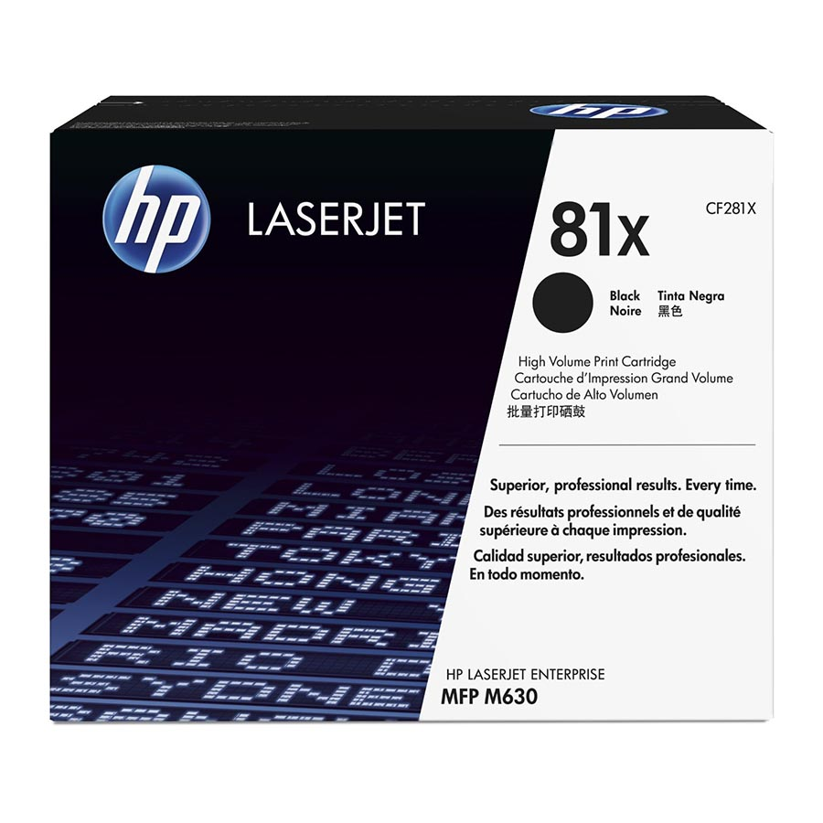 TONER HP 81X ALTO RENDIMIENTO NEGRO LASERJET MFP M630 CF281X