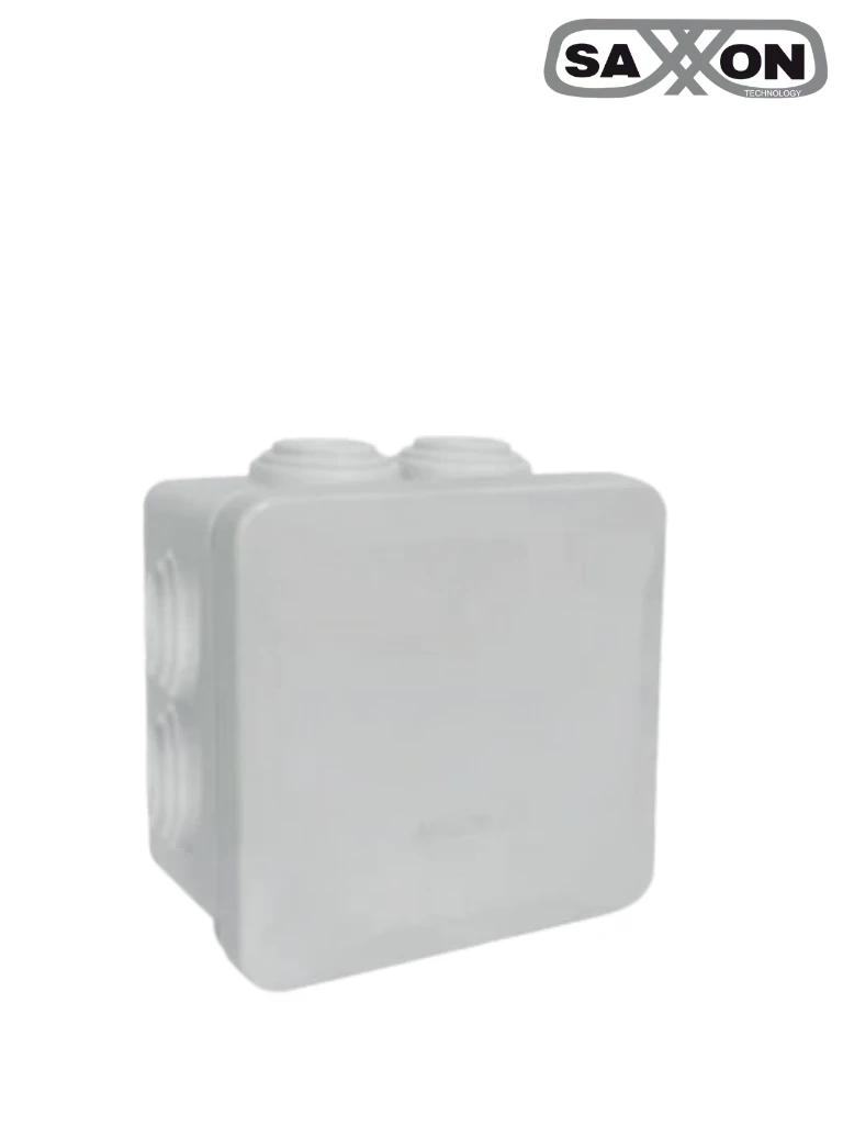 SAXXON CE808045CH - Caja de conexiones con 7 entradas / Termoplástico / Dimensiones 85 x 85 x 45 mm (Ancho x Alto x Fondo) / IP55