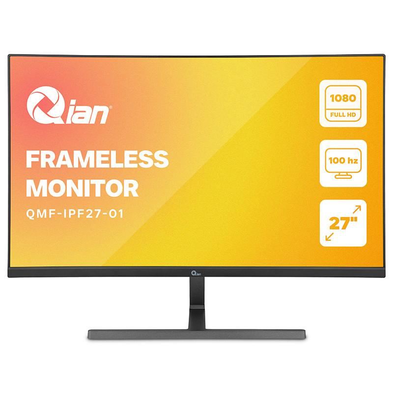 MONITOR QIAN 27" 100Hz 4ms FHD VGA *1 HDMI *1 IPS FLAT QMF-IPF27-01