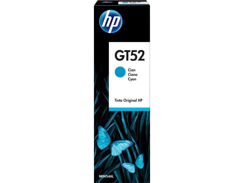 BOTELLA DE TINTA HP GT52 CIAN M0H54AL
