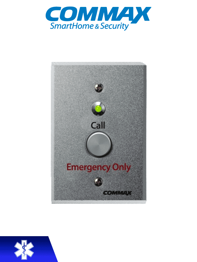 COMMAX ES400 - Botón de emergencia para sistema de llamado de enfermería / Compatible con JNS4CS / Instalación en sanitario y lavabo 