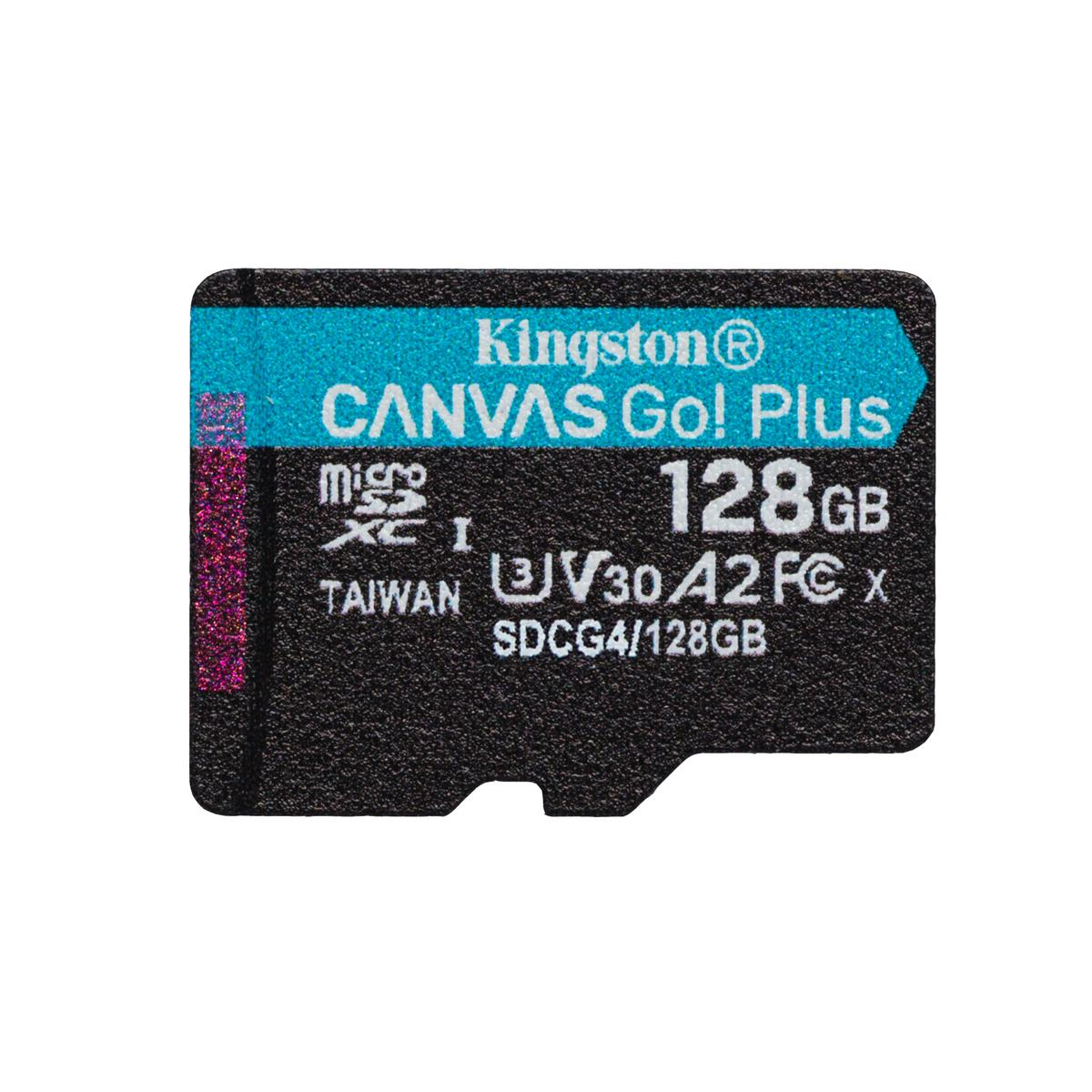 MEMORIA MICRO SDXC KINGSTON 128GB CANVAS GO PLUS GEN4 V30 (SDCG4/128GB)