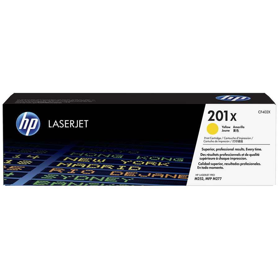TONER HP 201X AMARILLO ALTO RENDIMIENTO LASERJET M252 MFPM277 CF402X