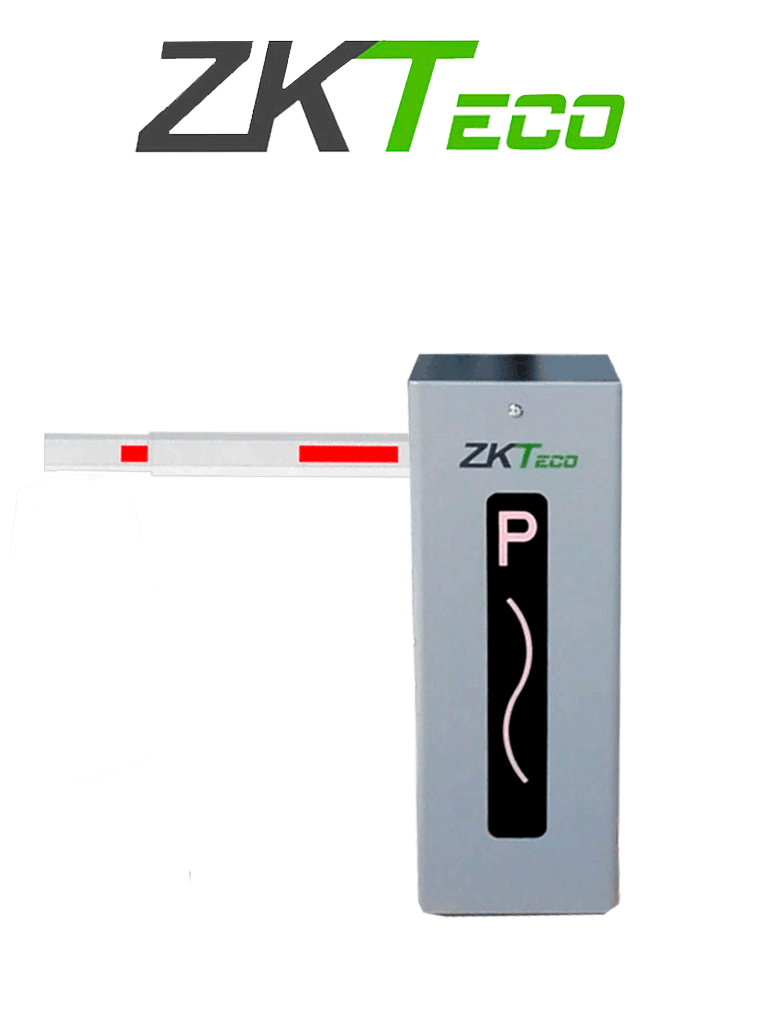 ZKTECO CMP200R - Barrera Vehicular de doble dirección Izq o Der/ Brazo Telescópico de 2.6 hasta 4.5 metros / 3 Seg. / Gabinete con Luz Led Indicador de estado / Sistema Inteligente anti-impacto/ Incluye 2 controles remotos