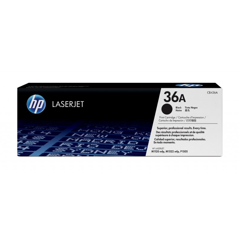 TONER HP 36A NEGRO PARA LASERJET 1505 M1120 CB436A