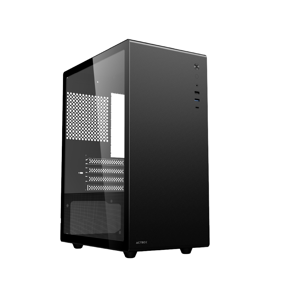 GABINETE ACTECK NEUSS PROGI717 MINI-ATX USB 3.0 1VENT NEGRO AC-935937