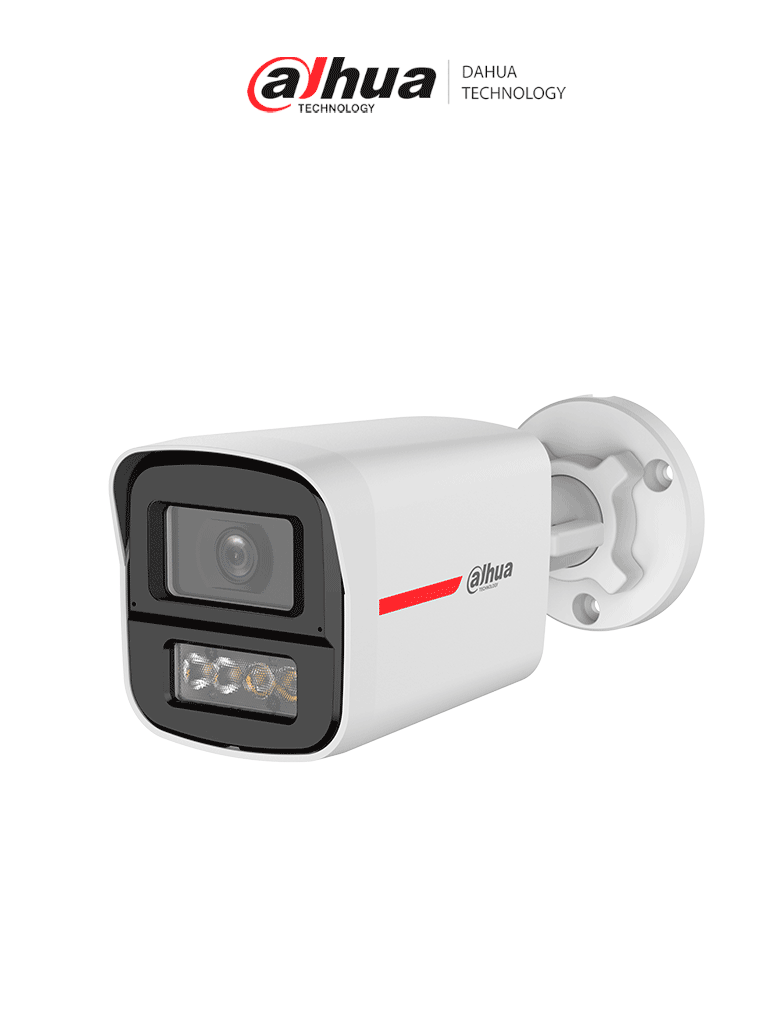 DAHUA DH-HAC-HFW1249XN-IL-A-PRO - Cámara Bullet HDCVI 2MP WizColor/ Imagen 24 Horas a Color/ Corrección de Distorsión de Imagen mediante IA/ Iluminador Dual Inteligente/ Hasta 50m de Dist de Ilumin/ Doble Mic Incorp/ Campo de Visión de Hasta 101°
