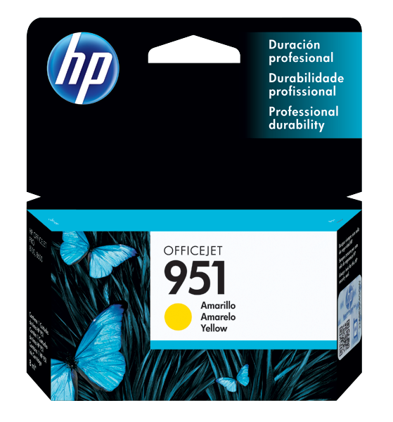 CARTUCHO HP 951 AMARILLO OFFICEJET PARA 8600 K8600 8600+ 8100 CN052AL