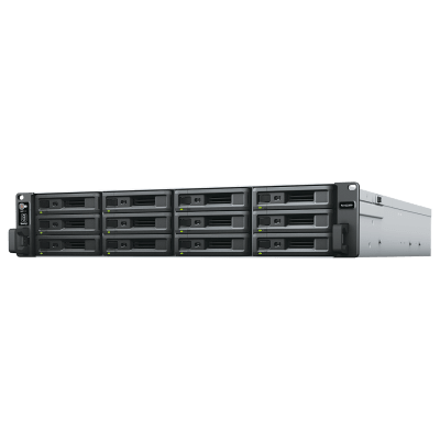 Unidad de Expansión RX1223RP | 12 Bahías HDD/SSD SATA 3.5" o 2.5" | Fuente de Alimentación Redundante | Compatible con Synology DSM | Plug-and-Play | Garantía de 5 Años.