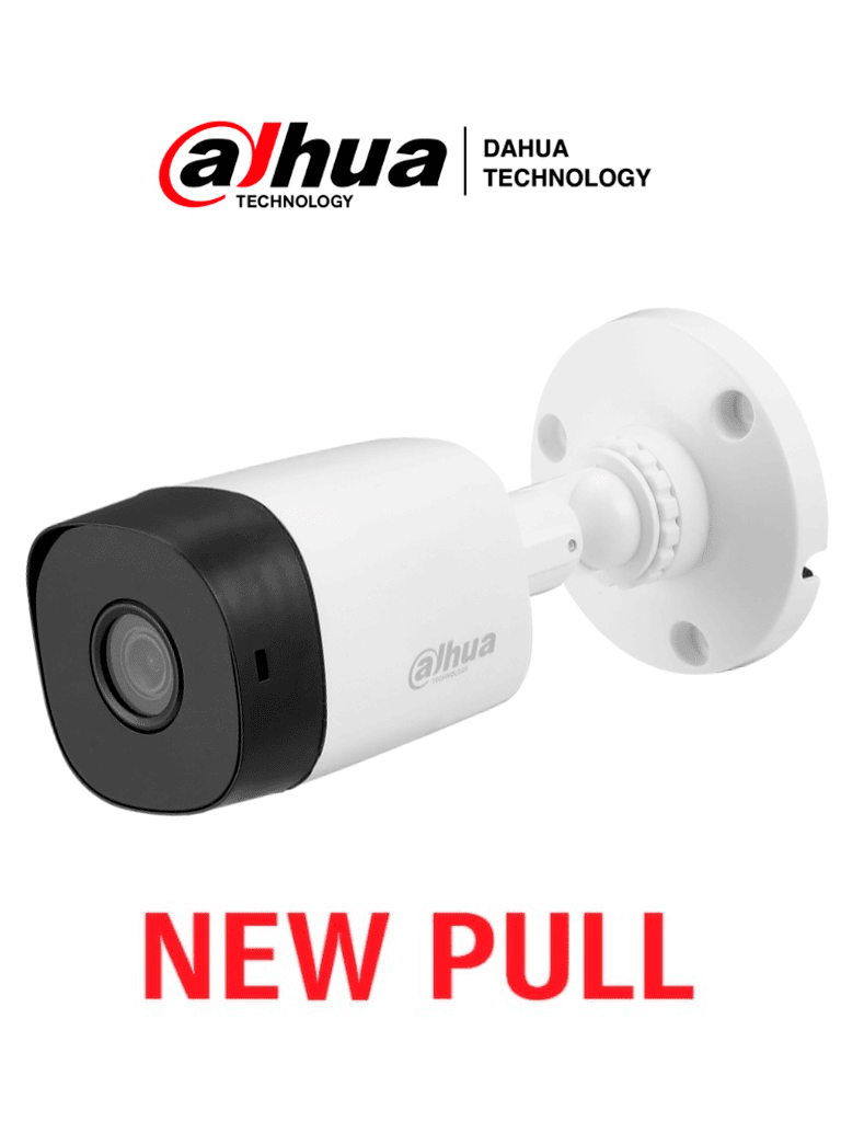 DAHUA HAC-B1A21NEWPULL - Camara Bullet HDCVI 1080p/ Producto Sin Caja/ New Pull/ 82 Grados de Apertura/ Lente de 3.6mm/ IR de 20 Mts/ IP67/ TVI AHD y CVBS/ 