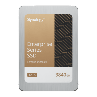 SSD SATA de 2,5" Serie Enterprise |  3840 GB | Alto Rendimiento Estable | Resistencia Empresarial | Protección de Datos Integral | Análisis de Vida Útil | Compatibilidad con Synology DSM | Garantía de 5 Años
