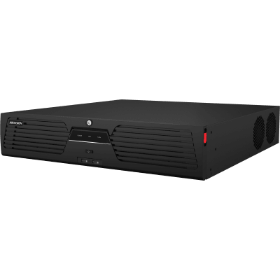 [Doble Poder de Decodificación] NVR 32 Megapixel (8K) / 32 Canales IP / AcuSense / ANPR / Conteo de Personas / Heat Map / 8 Bahías de Disco Duro / 2 Tarjetas de Red / Soporta RAID con Hot Swap / 2 HDMI en 8K / Soporta POS / Alarmas I/O / ACU