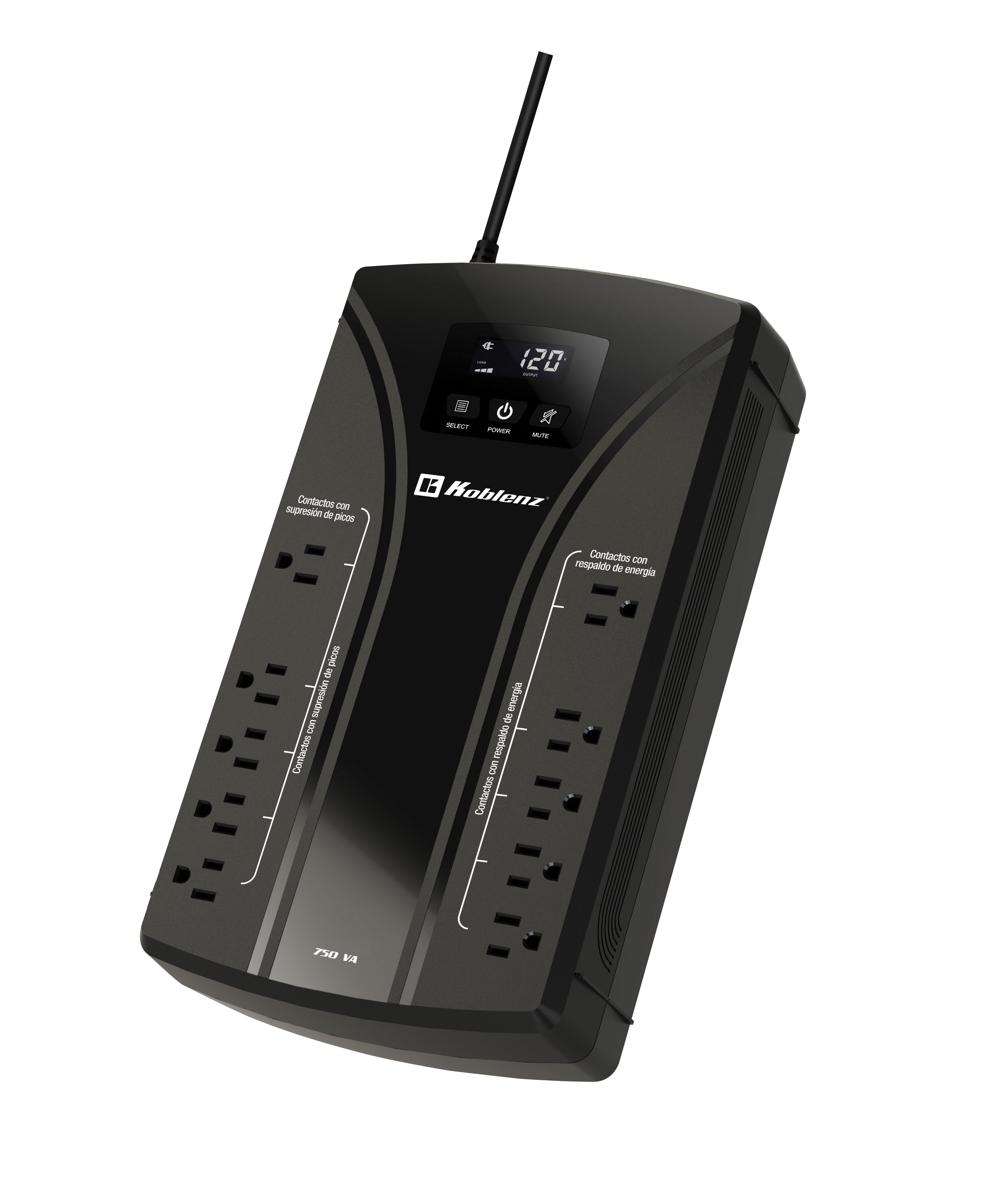 NO BREAK/UPS KOBLENZ 7522 USB/R 750VA/420W LCD 10 CONT (5/5)(00-4257-00-2)
