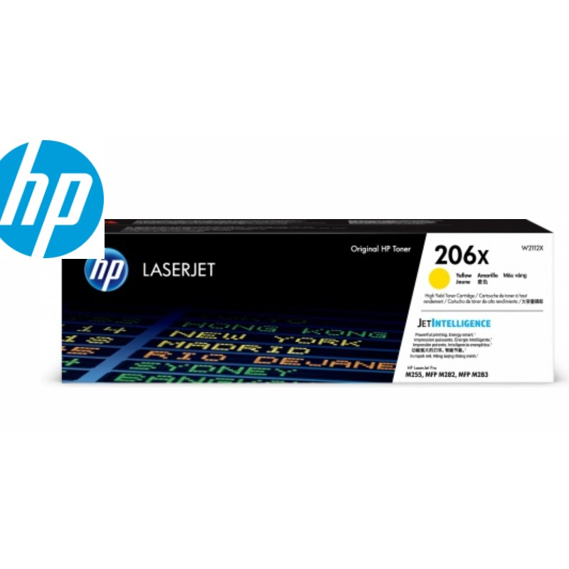 TONER HP 206X LASERJET AMARILLO PARA PRO M255 W2112X