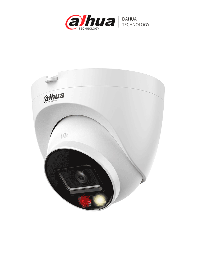 DAHUA IPC-HDBW2449E-S-IL- Camara IP Eyeball 4 megapixeles/ 2.8mm/ 101°/ Micrófono incorporado/ Dual light 30  metros/ WizSense/ Protección Perimetral/ SMD Plus/ Ranura para Micro SD/ PoE/ IP67/ IK10/ #LoNuevo