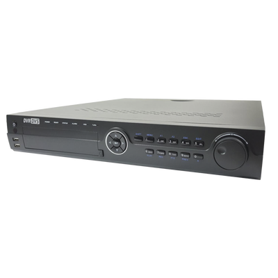 NVR 12 Megapixel (4K) / 16 canales IP / 16 Puertos PoE+ / 4 Bahías de Disco Duro / Switch PoE 300 mts / HDMI en 4K / Soporta POS
