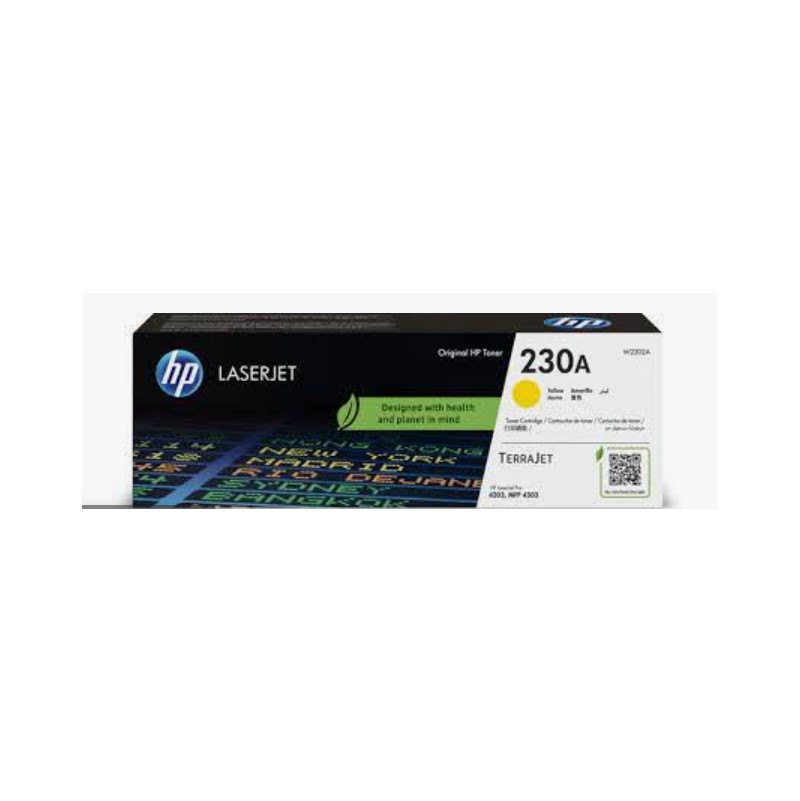 TONER HP 230A AMARILLO LASERJET PARA MFP 4302 4303 W2302A