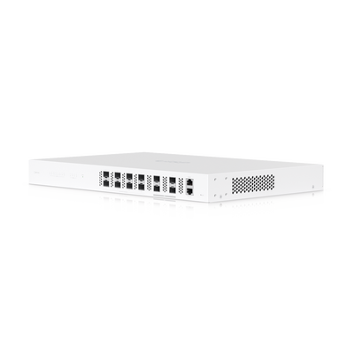 OLT UISP uFiber XGS con 8 puertos PON 10G Bidireccionales, hasta 2048 clientes, 4 puertos UpLink SFP28 de 25G 