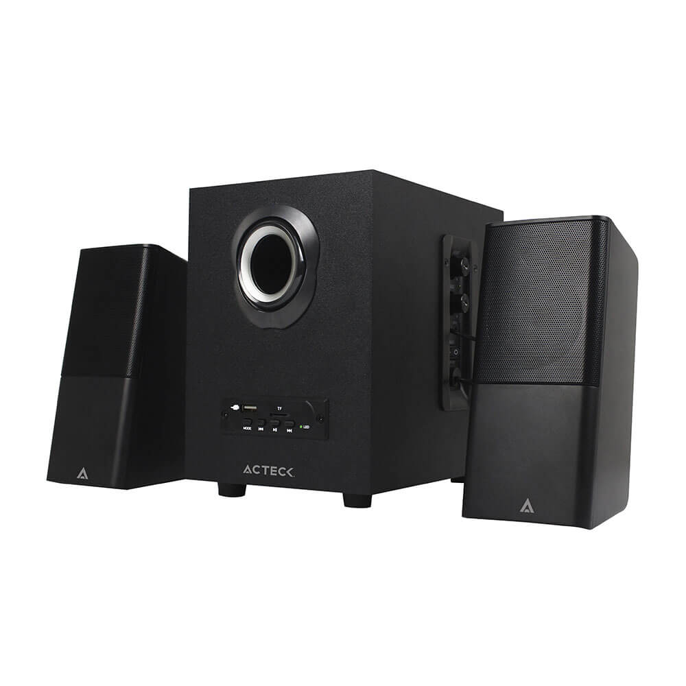 BOCINA ACTECK CON SUBWOOFER AS480  BT+3.5MM 13W ALAMBRICO NEGRO AC-922067