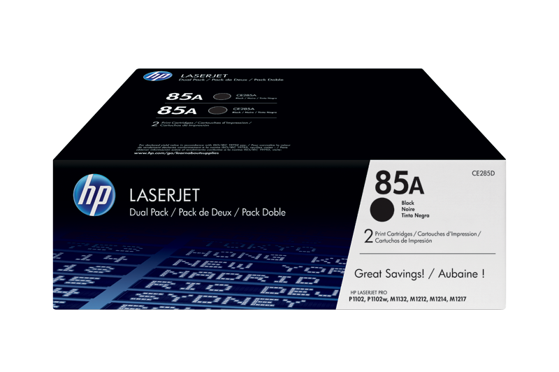TONER HP 85A NEGRO DUAL PACK LASERJET CE285AD