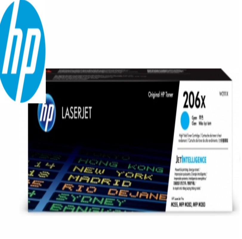 TONER HP 206X LASERJET CYAN PARA PRO M255 W2111X